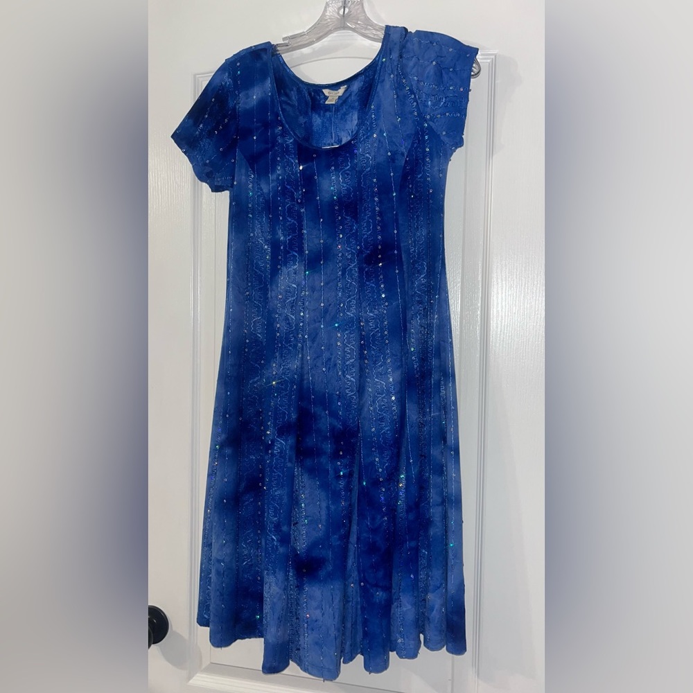 Sequin Galaxy Dress w/ embroidery details